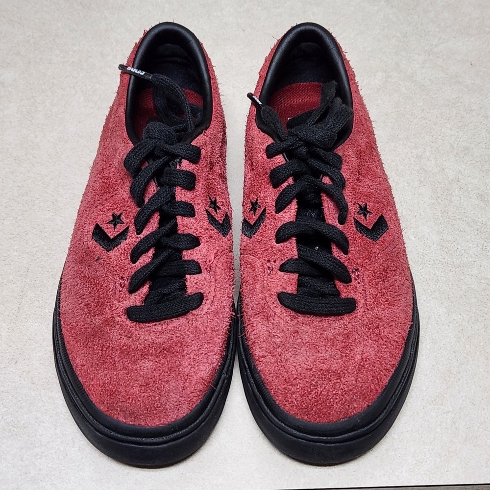Converse CONS Louie Lopez Pro Red‎ Hairy Suede Skate Shoes Low Top Mens Sneakers